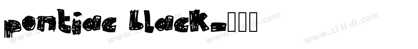 pontiac black字体转换